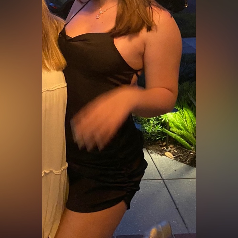 Nasty Gal Black Slip Dres